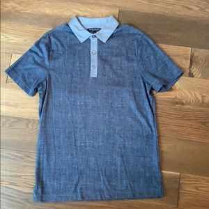 Banana Republic Luxury Touch Blue Polo